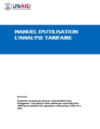 (2018) User Manual: Tariff Analysis Tool