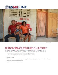 (2020) Evalyasyon Pèfòmans Pwogram USAID/Ayiti pou Pwopriyetè Kay ak Ekspansyon Prè Ipotèk (HOME)