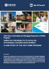 (2021) Using Pay-for-Results to Catalyze Affordable Housing Development: A Case Study of the Haiti HOME Program