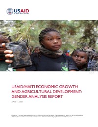 (2022) USAID/Haiti Economic Growth and Agricultural Development: Gender Analysis Report