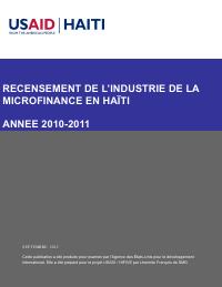 (2010-2011) Census of the Microfinance Industry in Haiti