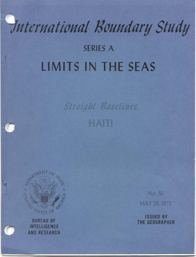 Limits in the Seas nimewo 51: liy debaz dwat, Ayiti