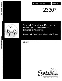 (2001) Social Services Delivery through Community-Based Projects