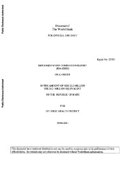 (2002) Implementation Completion Report - First Health Project