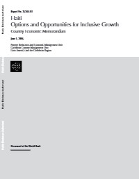 (2006) Ayiti Opsyon ak Opòtinite pou yon Kwasans Enklizif Mémoire Ekonomik Peyi a