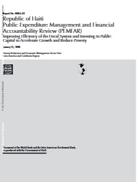 (2008) Revizyon Jesyon Depans Piblik ak Responsabilite Finansye (PEMFAR): Amelyore Efikasite Sistèm Fiskal la ak Envestisman nan Kapital Piblik pou Akselere Kwasans ak Diminye Povrete