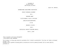 Statistical Capacity Building Project (P157531): Project Appraisal Document (PAD2231)