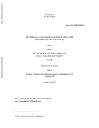 (2017) Urban Community-Driven Development Project