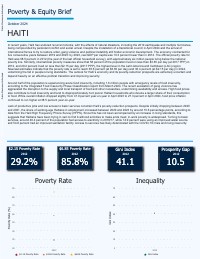 (2024) Résumé sur la Pauvreté et l'Équité en Haïti