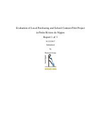 Evaluation of the Local Purchasing and School Canteen Pilot Project, Petite Rivière