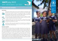 (2023-07) WFP VAM Bulletin, Quarter 2 2023: Food Security Analysis