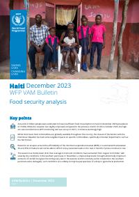 (2023-12) WFP VAM Bulletin, December 2023: Food Security Analysis